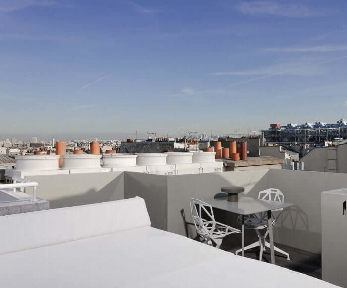 Hotel Ducs d’Anjou - Rooftop terrace in Paris